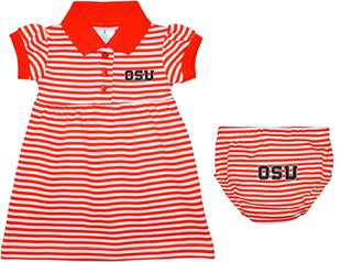 Oregon State Beavers Block OSU Striped Game Day Dress with Bloomer