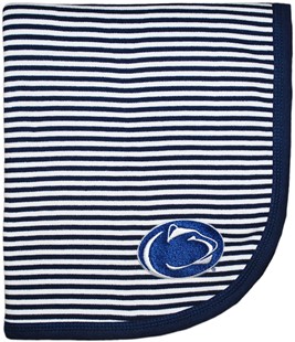 Penn State Nittany Lions Striped Baby Blanket