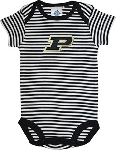 Purdue Boilermakers Newborn Infant Striped Bodysuit