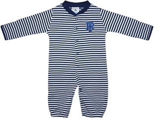 Rhode Island Rams Striped Convertible Gown (Snaps into Romper)