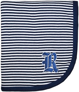 Rice Owls Striped Baby Blanket