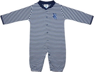 Rice Owls Striped Convertible Gown (Snaps into Romper)