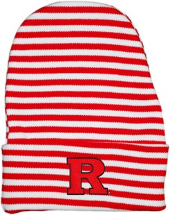 Rutgers Scarlet Knights Newborn Baby Striped Knit Cap