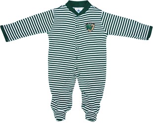 South Florida Bulls Shield Striped Footed Romper