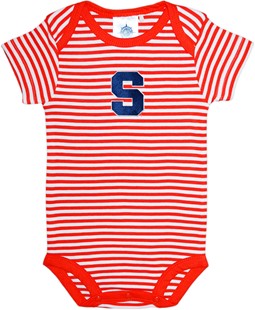 Syracuse Orange Newborn Infant Striped Bodysuit