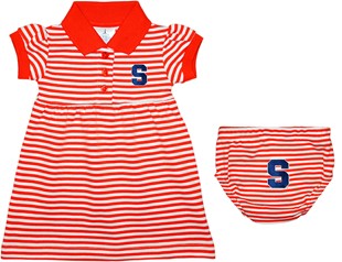 Syracuse Orange Striped Game Day Dress with Bloomer