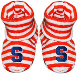 Syracuse Orange Striped Booties