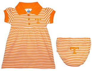 Tennessee Volunteers Striped Game Day Dress with Bloomer
