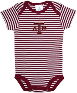 Texas A&M Aggies Newborn Infant Striped Bodysuit