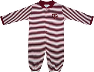 Texas A&M Aggies Striped Convertible Gown (Snaps into Romper)