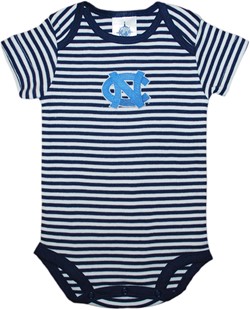 North Carolina Tar Heels Newborn Infant Striped Bodysuit