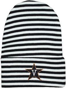 Vanderbilt Commodores Newborn Baby Striped Knit Cap