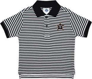 Vanderbilt Commodores Toddler Striped Polo Shirt