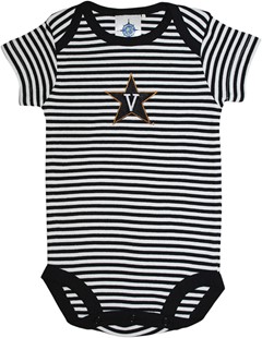 Vanderbilt Commodores Newborn Infant Striped Bodysuit