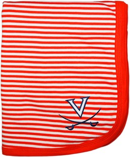 Virginia Cavaliers Striped Baby Blanket