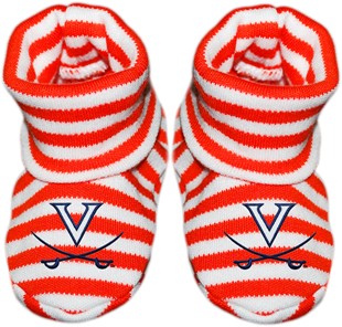 Virginia Cavaliers Striped Booties