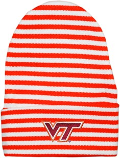Virginia Tech Hokies Newborn Baby Striped Knit Cap