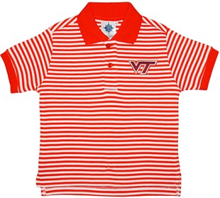 Virginia Tech Hokies Toddler Striped Polo Shirt