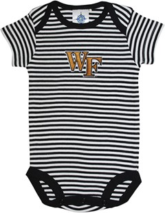 Wake Forest Demon Deacons Newborn Infant Striped Bodysuit