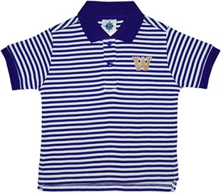Washington Huskies Toddler Striped Polo Shirt