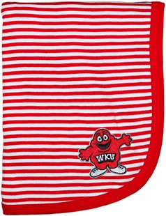 Western Kentucky Big Red Striped Baby Blanket