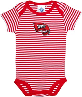 Western Kentucky Hilltoppers Newborn Infant Striped Bodysuit