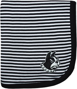 Wofford Terriers Striped Baby Blanket