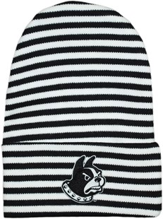 Wofford Terriers Newborn Baby Striped Knit Cap