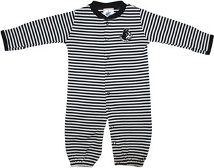 Wofford Terriers Striped Convertible Gown (Snaps into Romper)
