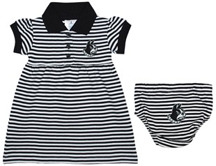 Wofford Terriers Striped Game Day Dress with Bloomer