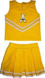 Appalachian State Mountaineers 2 Piece Toddler Cheerleader Dress