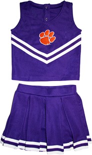 Clemson Tigers 2 Piece Youth Cheerleader Dress