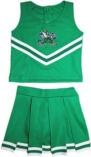 Notre Dame Fighting Irish 2 Piece Toddler Cheerleader Dress