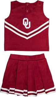 Oklahoma Sooners 2 Piece Toddler Cheerleader Dress