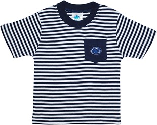 Penn State Nittany Lions Short Sleeve Striped Pocket Tee