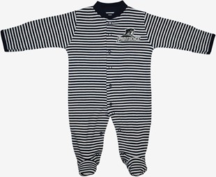 Providence Friars Striped Footed Romper