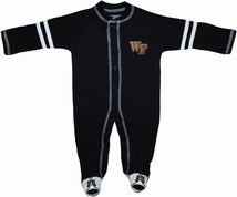 Wake Forest Demon Deacons Sports Shoe Footed Romper