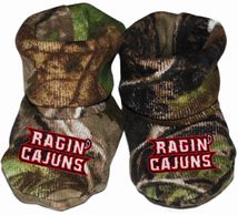 Louisiana-Lafayette Ragin Cajuns Realtree Camo Baby Booties