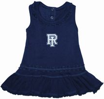 Rhode Island Rams Ruffled Tank Top Dress