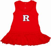 Rutgers Scarlet Knights Ruffled Tank Top Dress