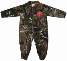 Rutgers Scarlet Knights Realtree Camo Footed Romper