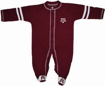 Texas A&M Aggies Sports Shoe Footed Romper