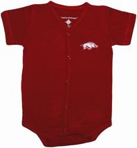 Arkansas Razorbacks Front Snap Newborn Bodysuit