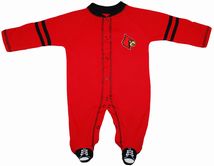 Louisville Cardinals Sports Shoe Footed Romper