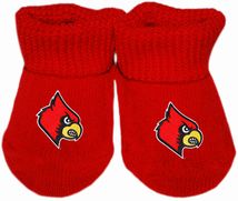 Louisville Cardinals Baby Booties