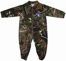 Northwestern Wildcats Realtree Camo Footed Romper