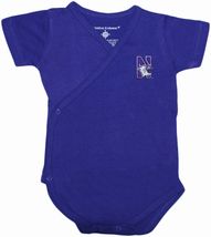 Northwestern Wildcats Side Snap Newborn Bodysuit