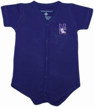 Northwestern Wildcats Front Snap Newborn Bodysuit