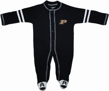 Purdue Boilermakers Sports Shoe Footed Romper