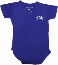 TCU Horned Frogs Side Snap Newborn Bodysuit